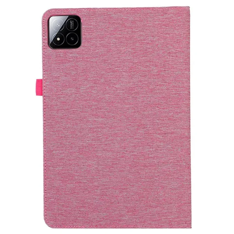 For Xiaomi Pad 7 / Pad 7 Pro Leather Case Card Holder Cloth Texture Tablet Stand Cover