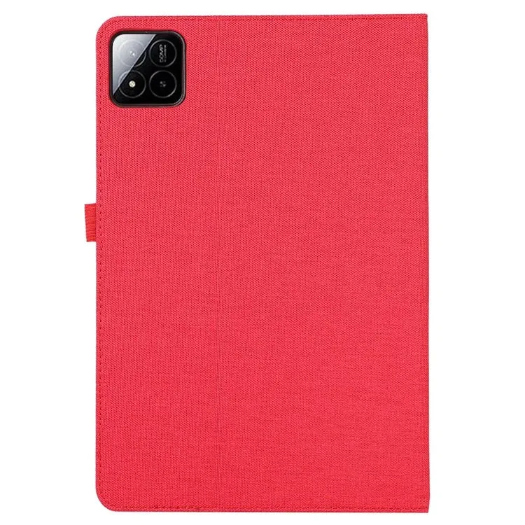 For Xiaomi Pad 7 / Pad 7 Pro Leather Case Card Holder Cloth Texture Tablet Stand Cover