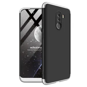 For XIAOMI Pocophone F1 Ultra Slim PC Back Cover Non-slip Shockproof 360 Degree Full Protective Case silver black silver