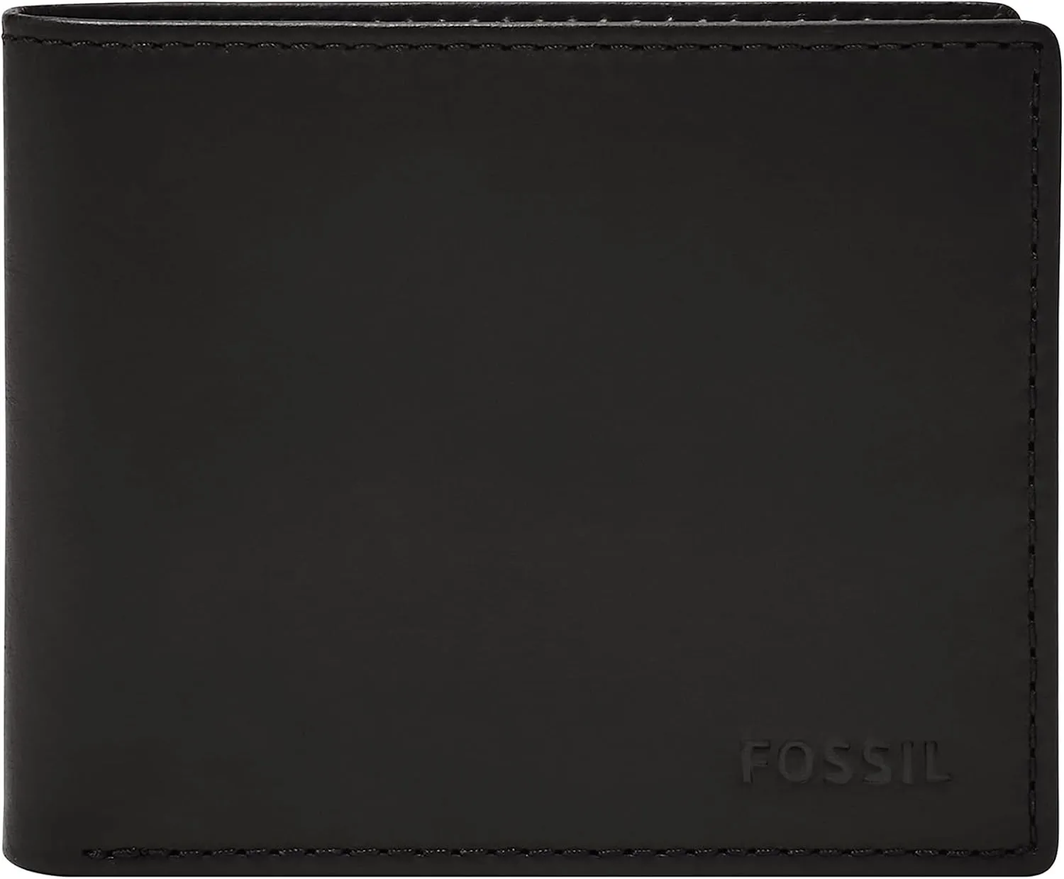 Fossil Men's Derrick RFID-Blocking Leather Bifold Wallet with Flip ID Window