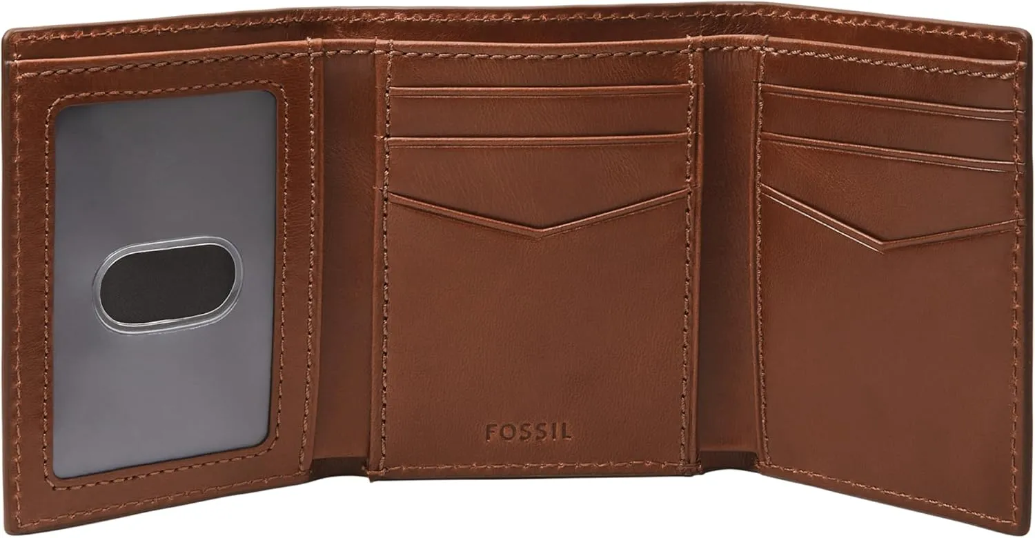 Fossil Men's Leather Trifold Wallet for Men