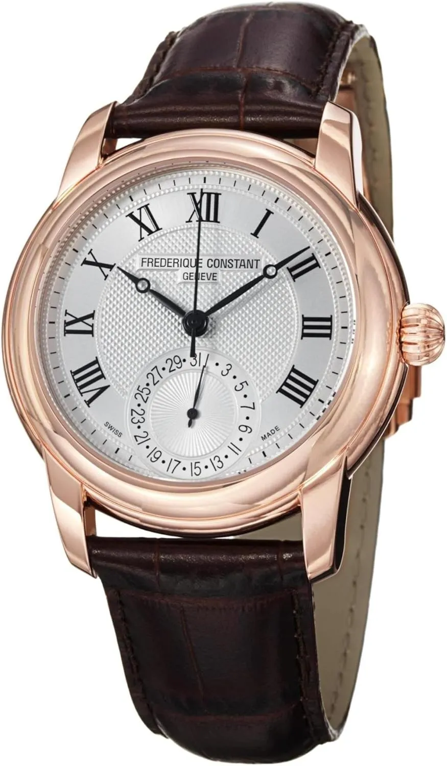 Frederique Constant Manufacture Classics Rose Gold Plated Steel Mens Watch Calendar FC-710MC4H4