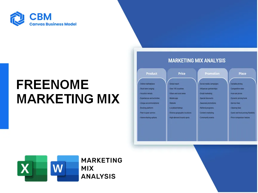 FREENOME MARKETING MIX