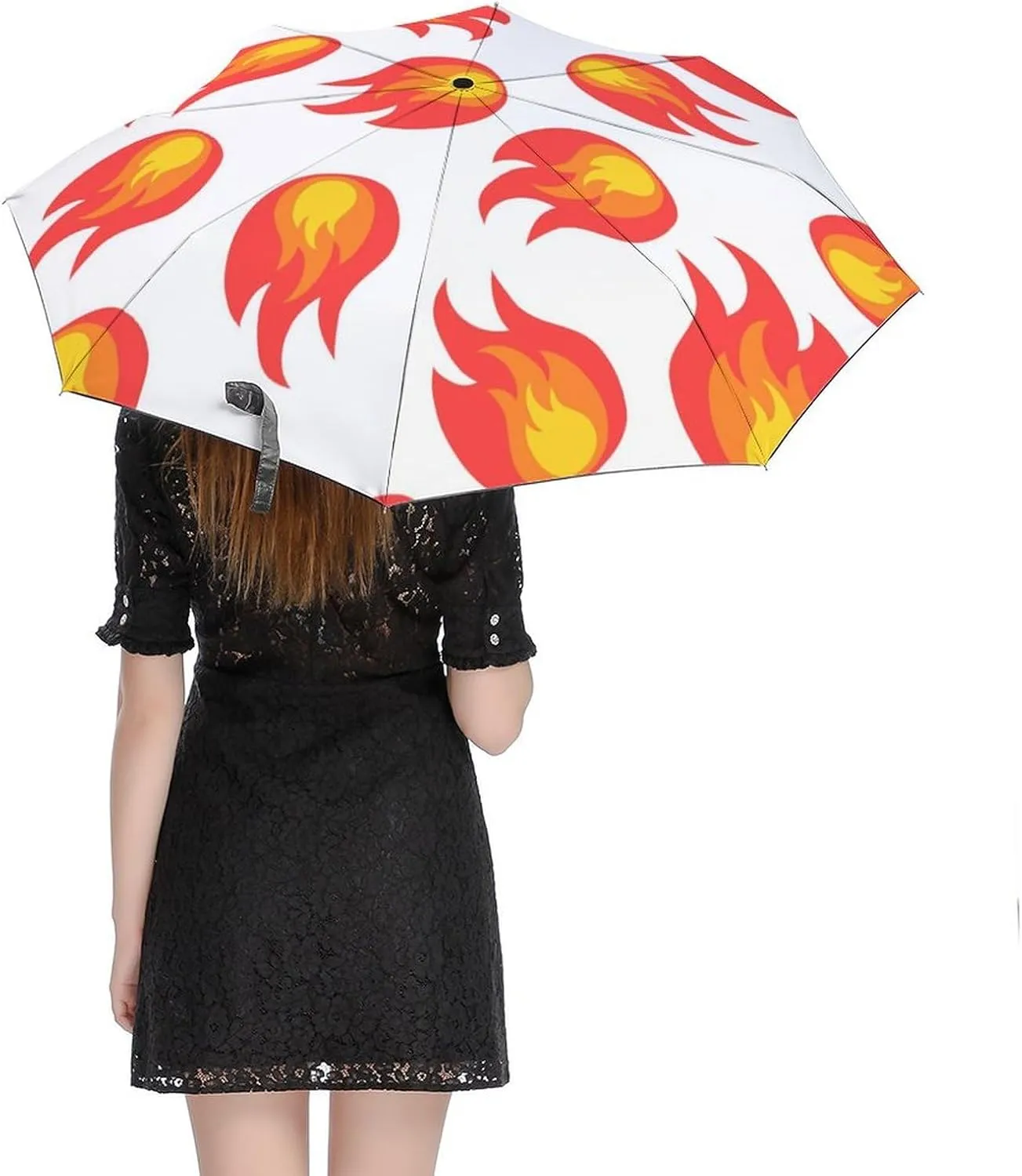 French Bulldog Travel Small Umbrella Windproof Compact Collapsible Light, Automatic,Wind Resistant,Strong And Portable, Folding Umbrella for Rain