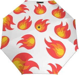 French Bulldog Travel Small Umbrella Windproof Compact Collapsible Light, Automatic,Wind Resistant,Strong And Portable, Folding Umbrella for Rain