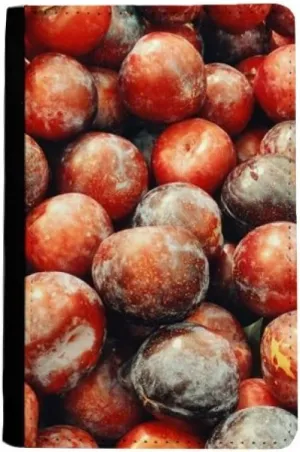 Fresh Temperate Fruit Plum Picture Passport Holder Notecase Burse Wallet Cover Card Purse