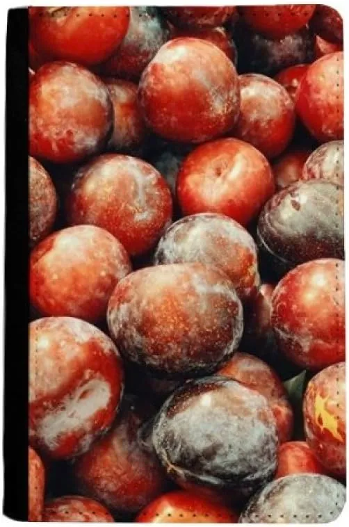 Fresh Temperate Fruit Plum Picture Passport Holder Notecase Burse Wallet Cover Card Purse