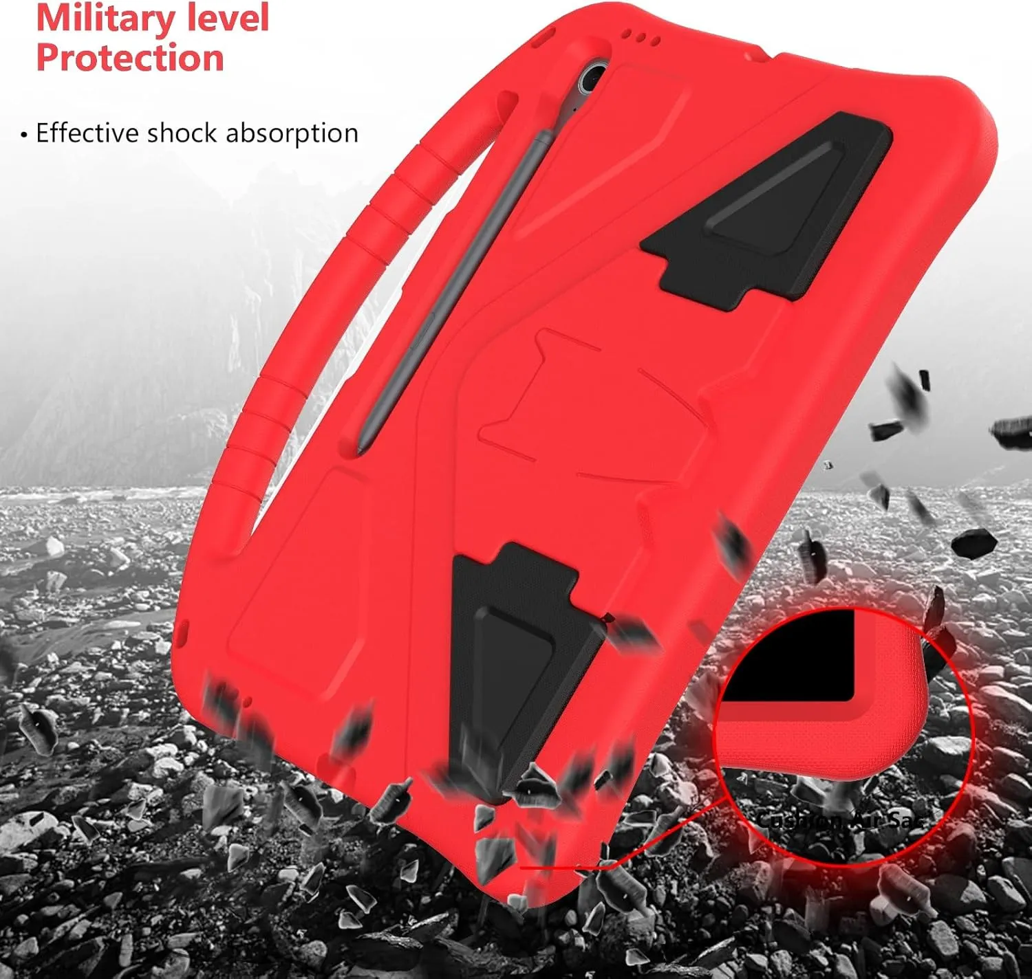 Full Protective Case Lightweight Shockproof Kids Friendly Cover Compatible with Samsung Galaxy Tab S10 FE Plus 13.1" SM-X620/X626B 2025,with Handle Stand Thickned Cornor Impact Protection Tablet Cover