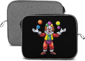 Funny Clown Juggling Circus Entertainer Laptop Sleeve Case Shockproof Protective Carrying Bag Travel Briefcase 13inch