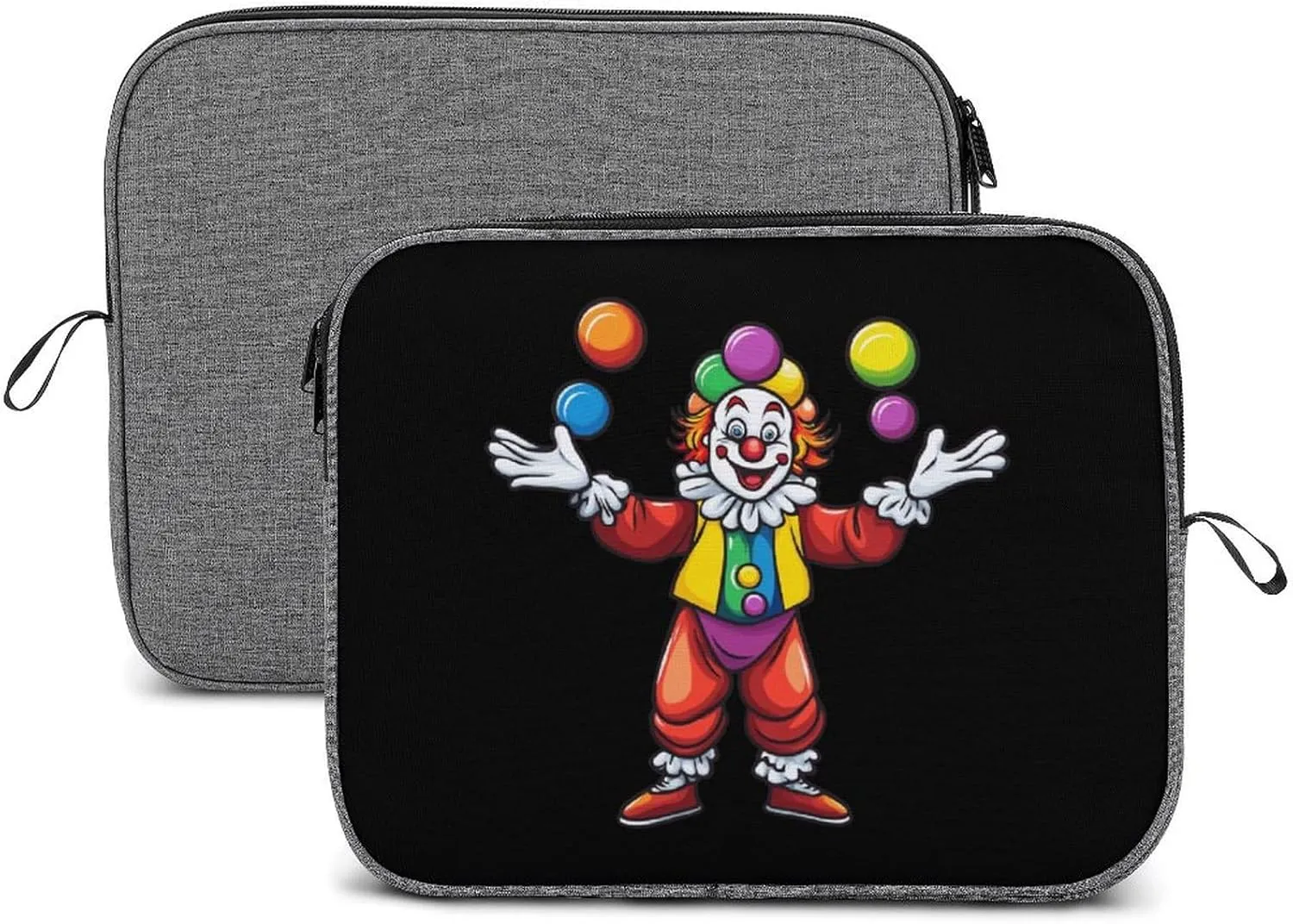 Funny Clown Juggling Circus Entertainer Laptop Sleeve Case Shockproof Protective Carrying Bag Travel Briefcase 13inch