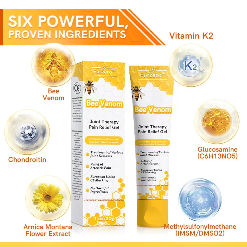 Furzero™ Bee Venom Joint Therapy Pain Relief Gel (New Zealand Bee Extract - especially for orthopedic conditions and arthritic pain)