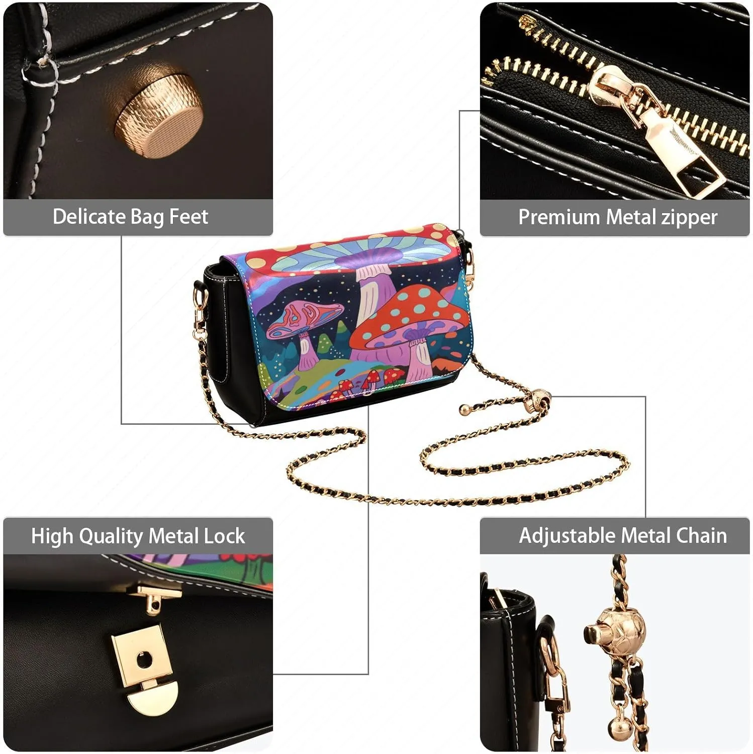 GAIGEO Vintage Template Marine Sea Turtle Plank Leather Shoulder Bag for Women, Leather Shoulder Bag, Leather Crossbody Bag