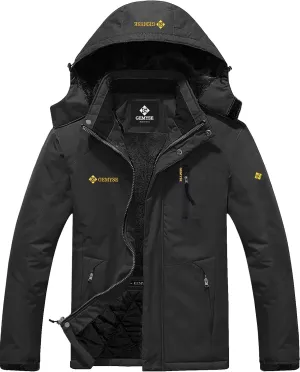 GEMYSE Men's Mountain Waterproof Ski Snow Jacket Winter Windproof Rain Jacket