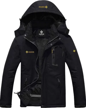 GEMYSE Men's Mountain Waterproof Ski Snow Jacket Winter Windproof Rain Jacket