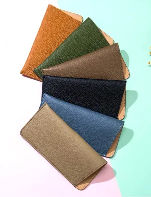 Genuine leather textured slip in