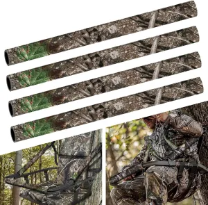 GJL Tree Stand Rail Pads Replacement Shooting Rail Pads Waterproof Camo Treestand Shooting Rail Padding Tree Stand Rail Covers for Tripod Deer Stand Treestand Ladder, Quiet & Easy to Disguise