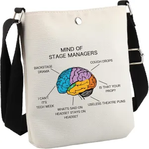 GJTIM Stage Manager Gift Musical Theater Backstage Gift Mind Of Stage Manager Makeup Bag (Stage Manager CB)