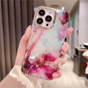Glitter Marble Shockproof iPhone Case Cover