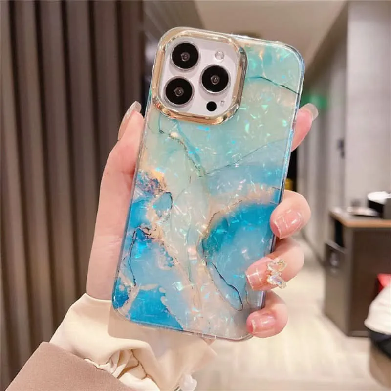 Glitter Marble Shockproof iPhone Case Cover