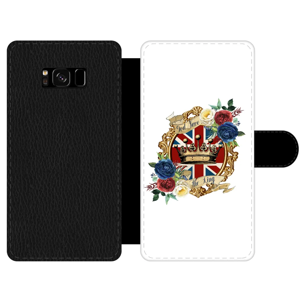 GOD SAVE THE KING Front Printed Wallet Cases