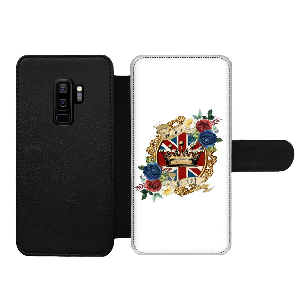 GOD SAVE THE KING Front Printed Wallet Cases