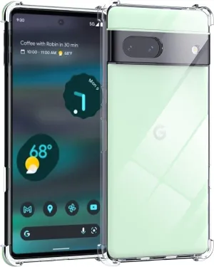 Google Pixel 6a 5G Case Clear Silicone Slim Shockproof Gel Cover