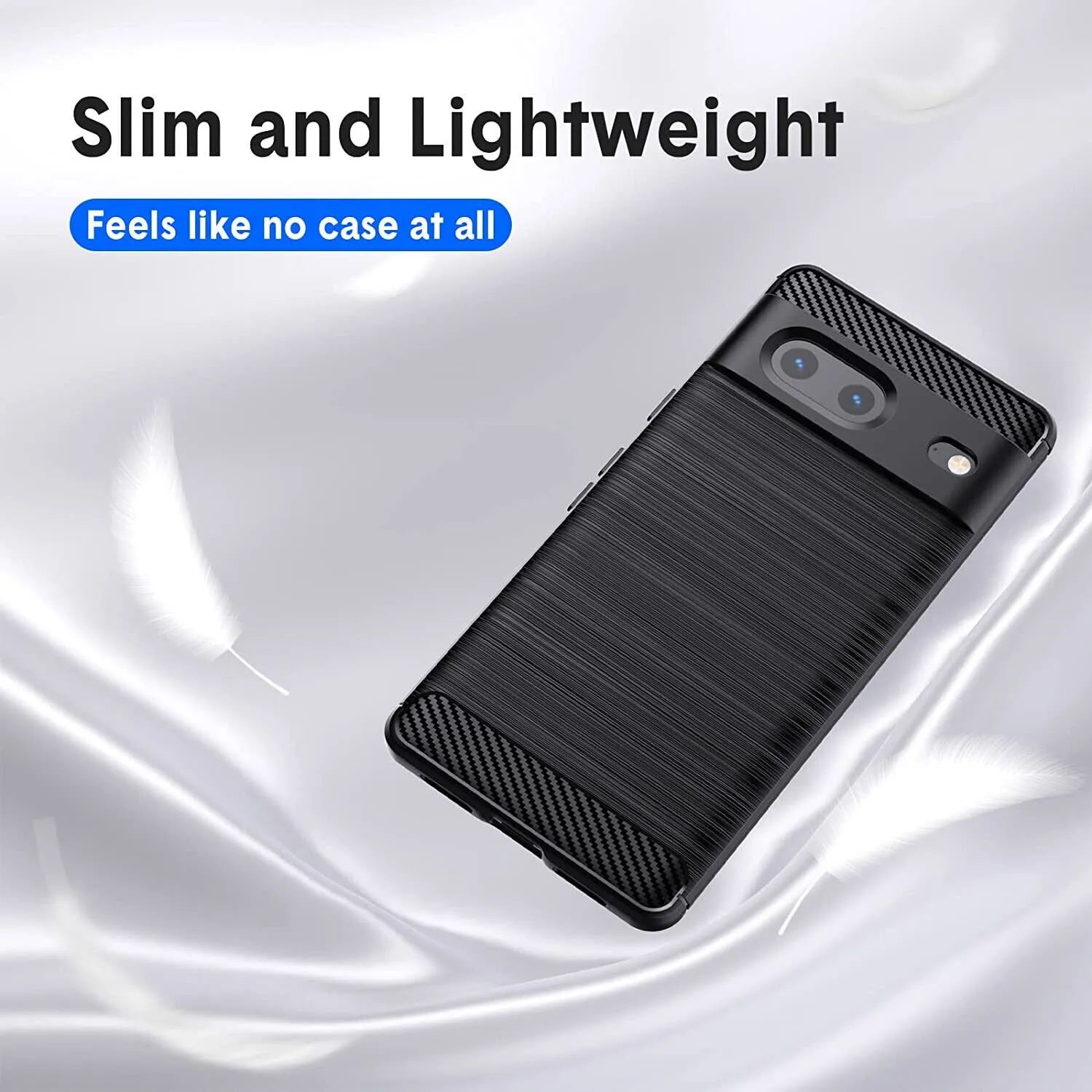 Google Pixel 7 Case Carbon Fibre Gel Cover Ultra Slim Shockproof