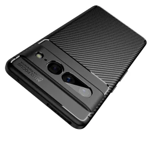 Google Pixel 7 Pro Case Carbon Gel Cover Ultra Slim Shockproof