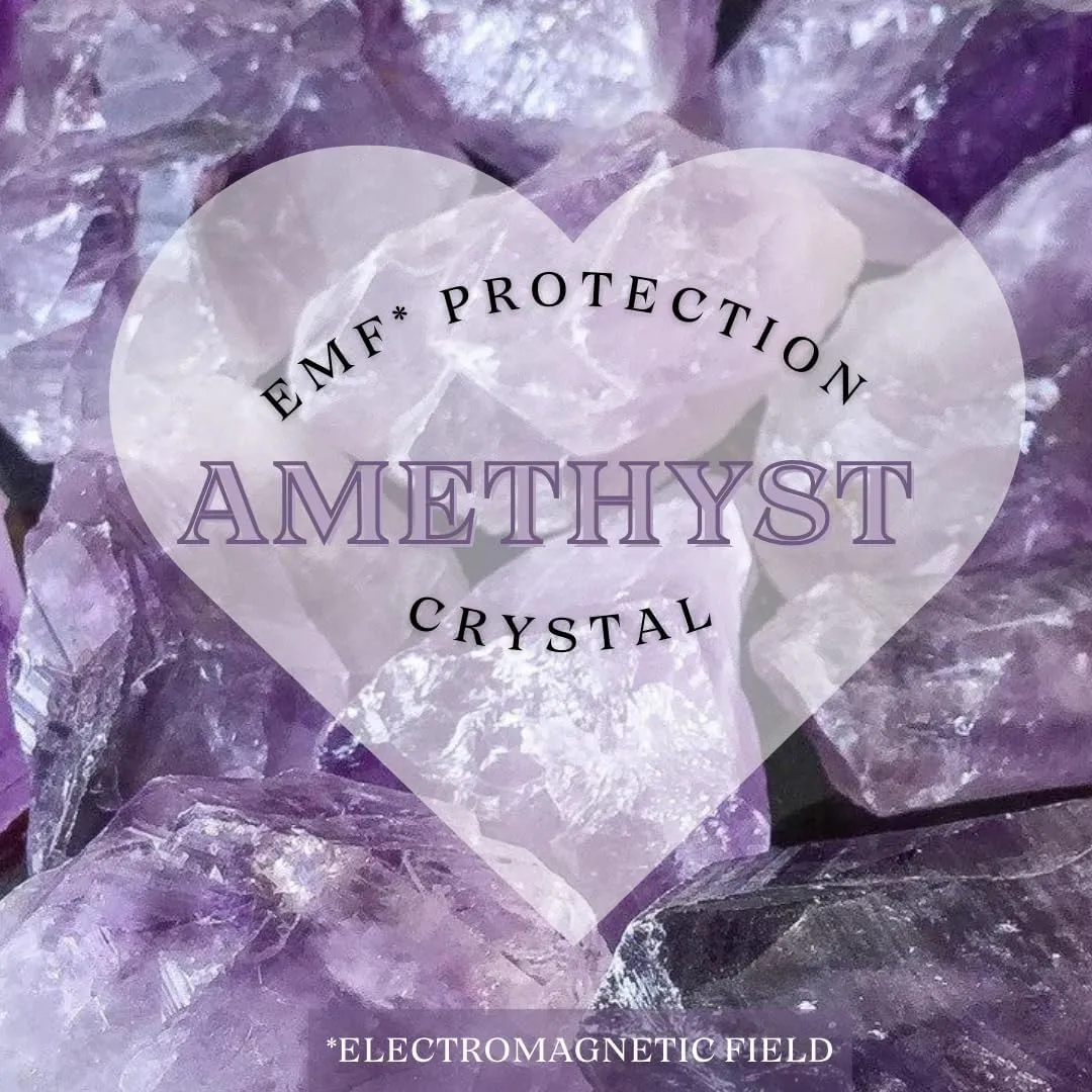 Grips by CRYSTALFY Chevron Amethyst Gold Edge Crystal Phone Grip Holder & Expanding Kickstand - Natural Gemstone Swappable Top Accessory for iPhone, iPad, Kindle & Mobile Devices