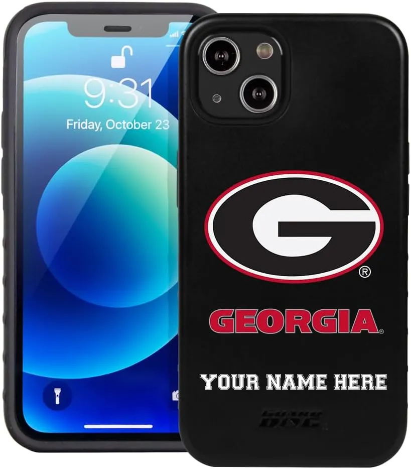 Guard Dog Case Compatible with iPhone 13 - Military Grade - Rugged Two Piece Protection - Collegiate Licensed - Georgia Bulldogs - Personalized