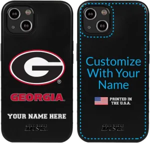 Guard Dog Case Compatible with iPhone 13 - Military Grade - Rugged Two Piece Protection - Collegiate Licensed - Georgia Bulldogs - Personalized