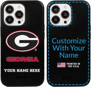 Guard Dog Case Compatible with iPhone 13 Pro - Military Grade - Rugged Two Piece Protection - Collegiate Licensed - Georgia Bulldogs - Personalized