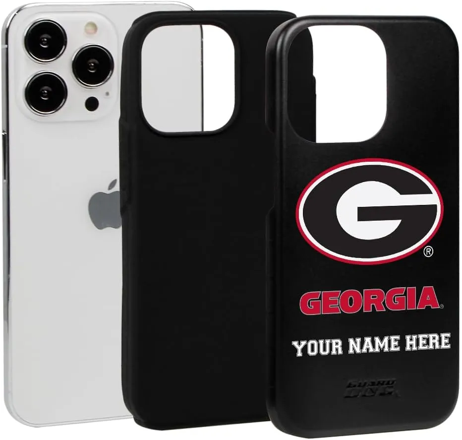 Guard Dog Case Compatible with iPhone 13 Pro - Military Grade - Rugged Two Piece Protection - Collegiate Licensed - Georgia Bulldogs - Personalized
