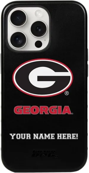 Guard Dog Case Compatible with iPhone 14 Pro Max - Military Grade - Rugged Two Piece Protection - Collegiate Licensed - Georgia Bulldogs - Personalized