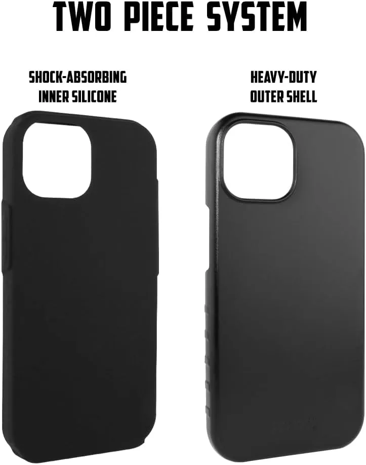 Guard Dog Case Compatible with iPhone 14 Pro Max - Military Grade - Rugged Two Piece Protection - Collegiate Licensed - Nebraska Cornhuskers - Personalized