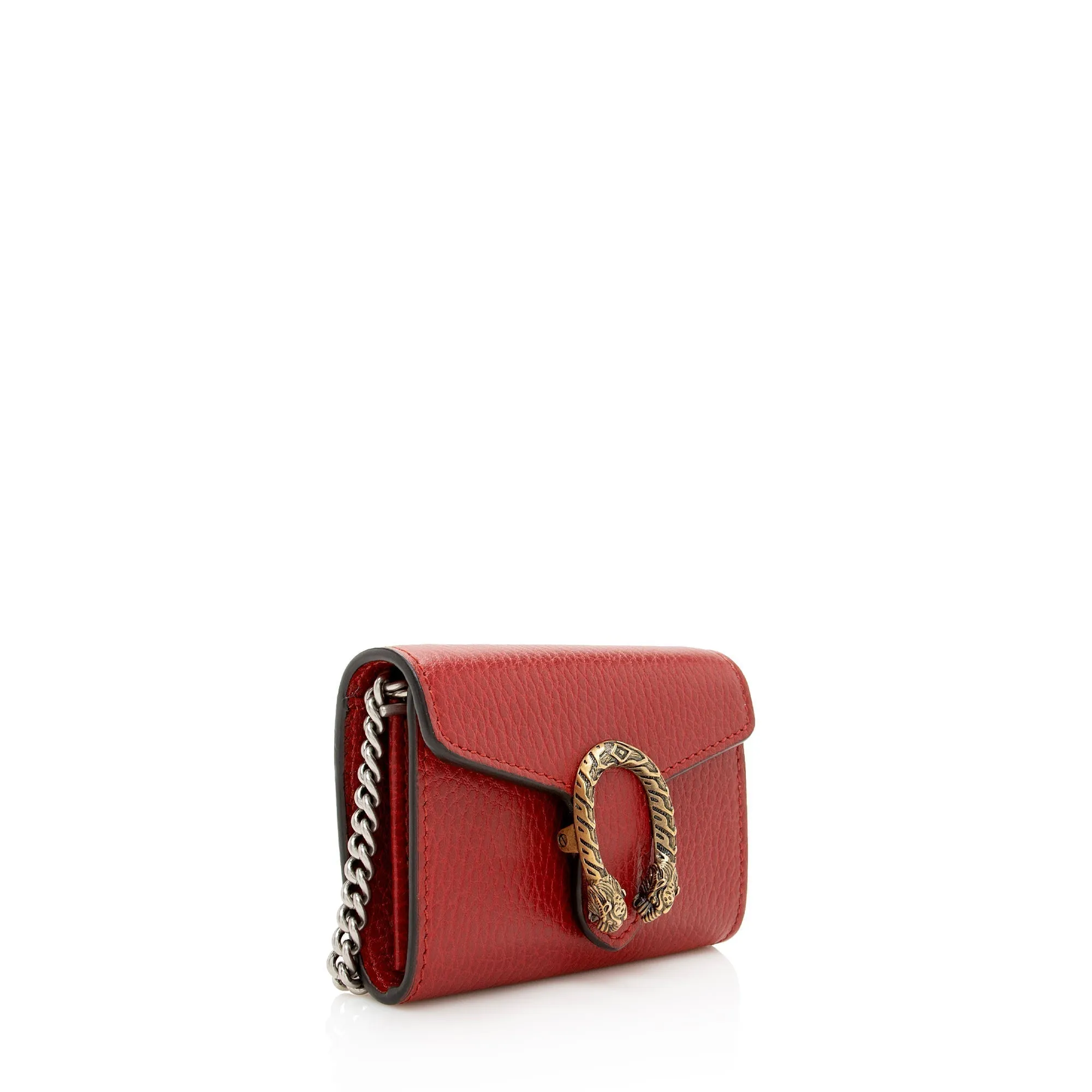 Gucci Grained Leather Dionysus Card Case Chain Bag
