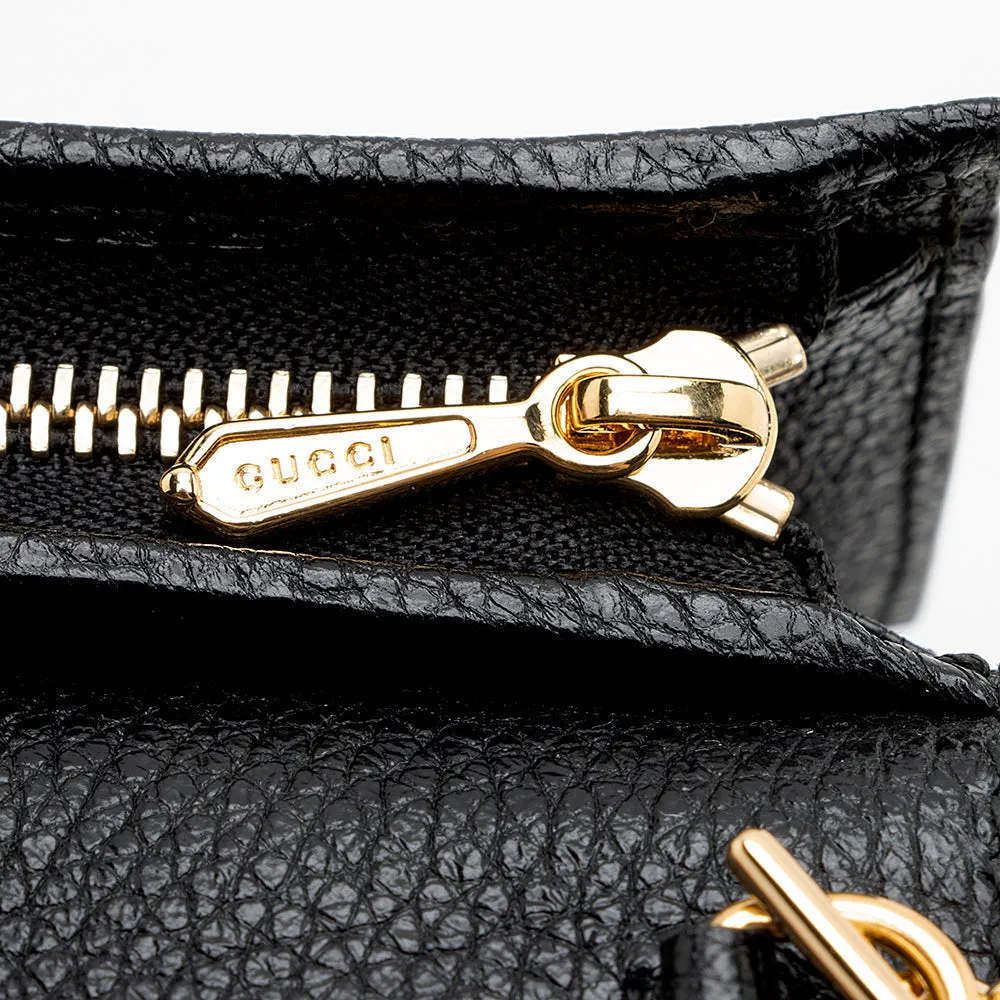 Gucci Grained Leather Zumi Card Case Chain Bag