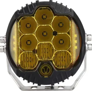 Gzminjie 5 Inch 50W Amber Yellow LED Driving Lamp, LED Work Light Bar Side Shooter Off Road Driving Light Spot Flood Combo Driving Lamp IP67 Waterproof Fog Light for Truck ATV SUV Car, Pack of 1