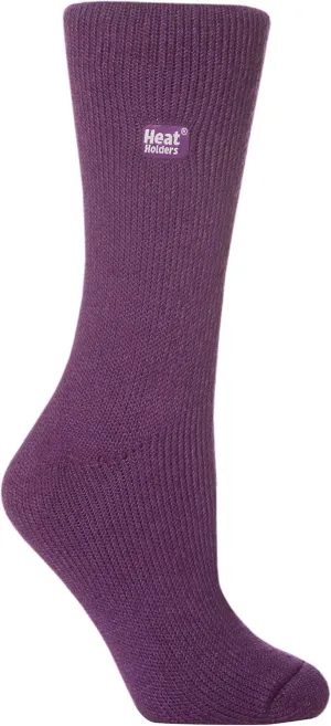 HEAT HOLDERS - Womens Original Striped Cozy Winter Warm Thick Thermal Crew Socks