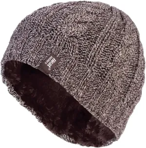 HEAT HOLDERS - Women's Thermal Fleece Cable Knit Winter Hat 3.4 Tog - One Size