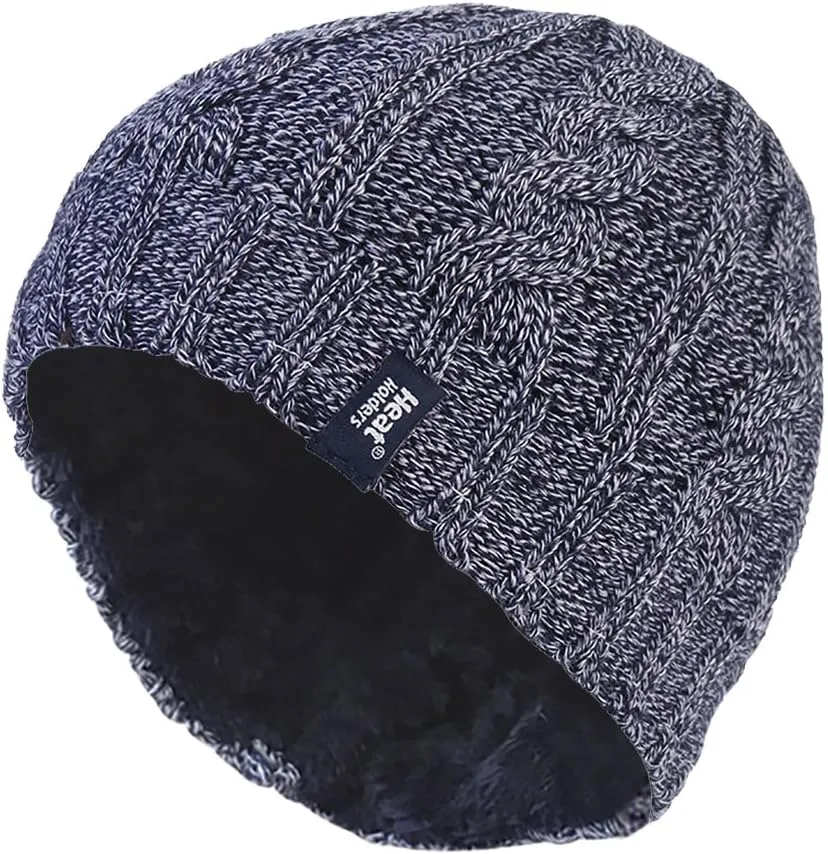 HEAT HOLDERS - Women's Thermal Fleece Cable Knit Winter Hat 3.4 Tog - One Size