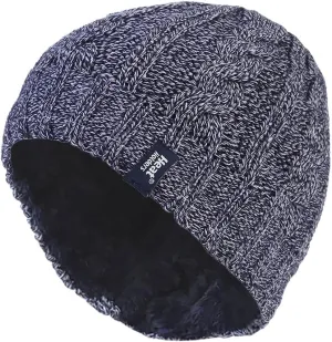 HEAT HOLDERS - Women's Thermal Fleece Cable Knit Winter Hat 3.4 Tog - One Size