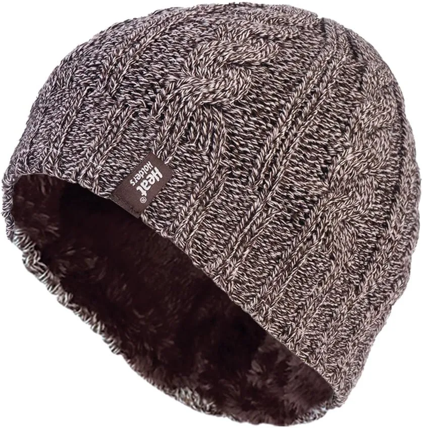 HEAT HOLDERS - Women's Thermal Fleece Cable Knit Winter Hat 3.4 Tog - One Size