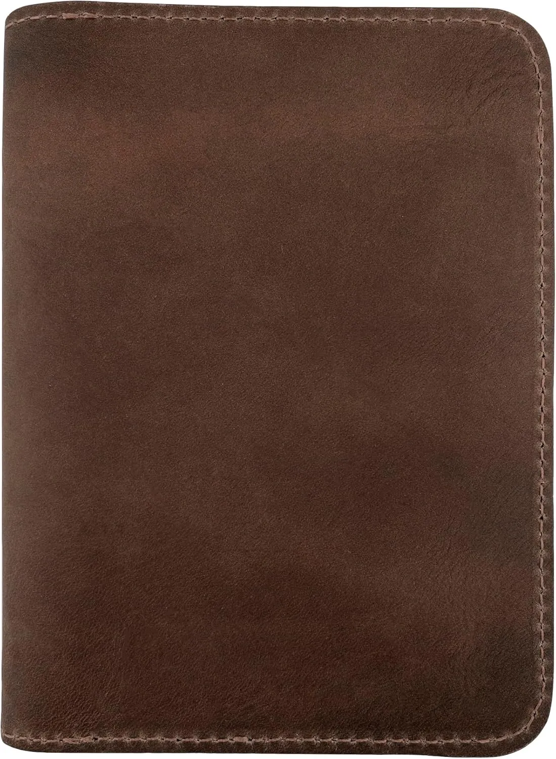Hide & Drink, Double Passport Cover with Slots for Bills and Keys, Rustic Case, ID Organizer, Full Grain Leather, Handmade Accessories, Bourbon Brown