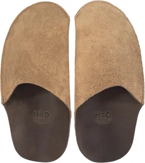 Hide & Drink, House Slippers for Men, Full Grain Leather, Handmade