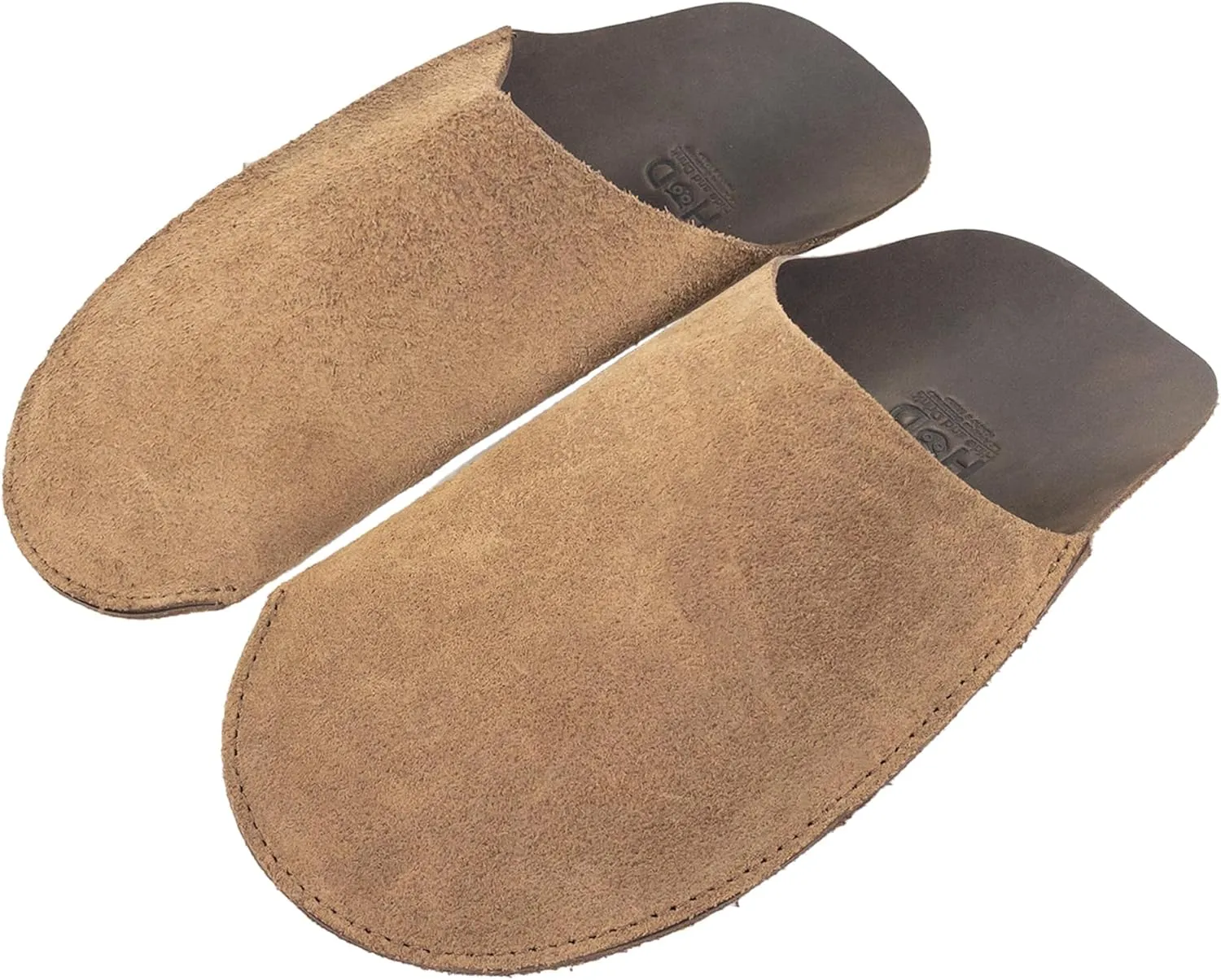 Hide & Drink, House Slippers for Men, Full Grain Leather, Handmade