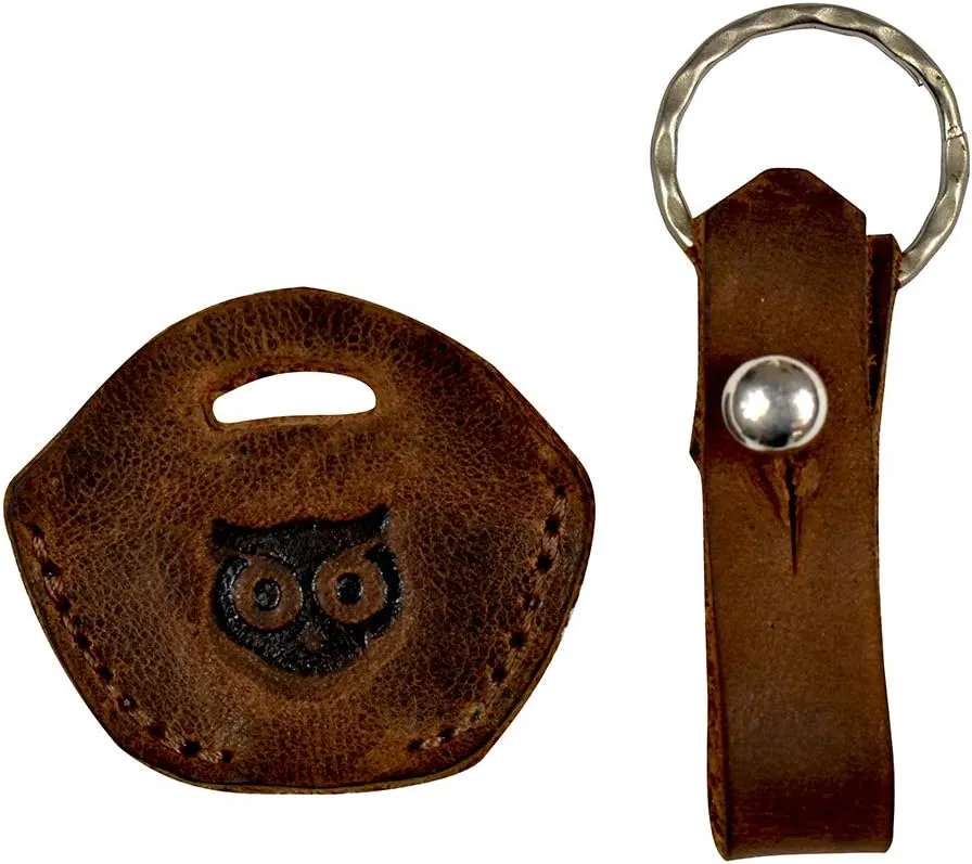Hide & Drink, Leather Key Sleeve, Key Ring Holder, Vintage Cover, Stylish Accessories, Handmade
