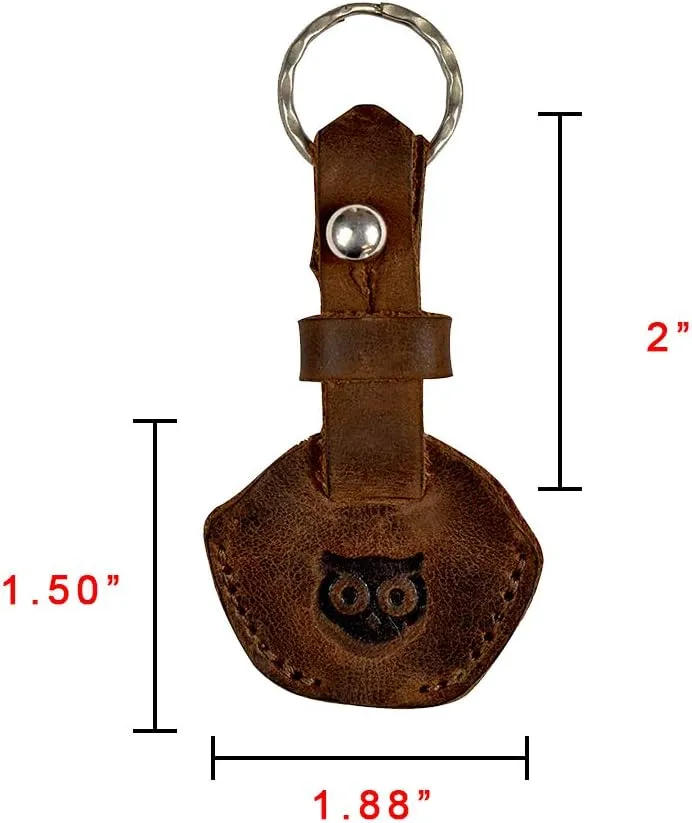 Hide & Drink, Leather Key Sleeve, Key Ring Holder, Vintage Cover, Stylish Accessories, Handmade