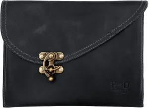 Hide & Drink, Vintage Clutch Bag Handmade from Full Grain Leather - Women’s Fashion