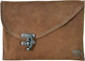 Hide & Drink, Vintage Clutch Bag Handmade from Full Grain Leather - Women’s Fashion